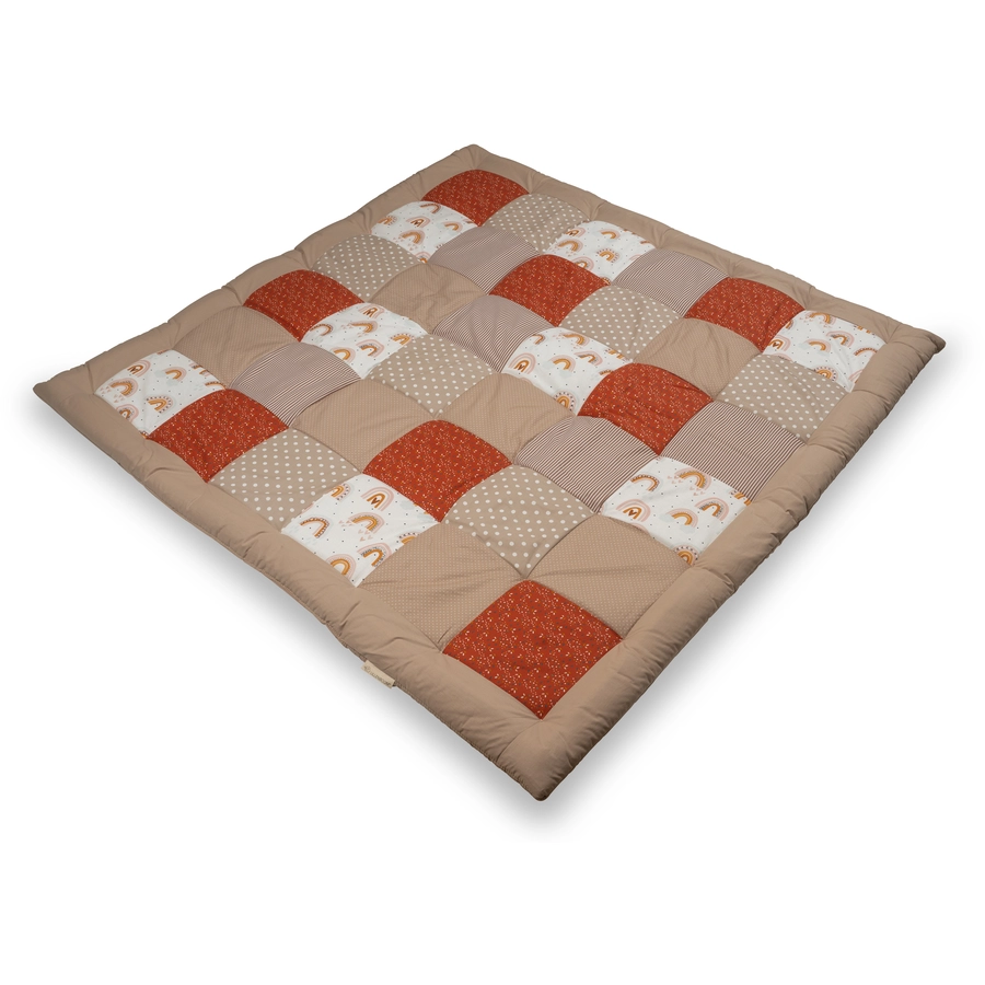 ULLENBOOM Krabbeldecke Regenbogen 140 x 140 cm