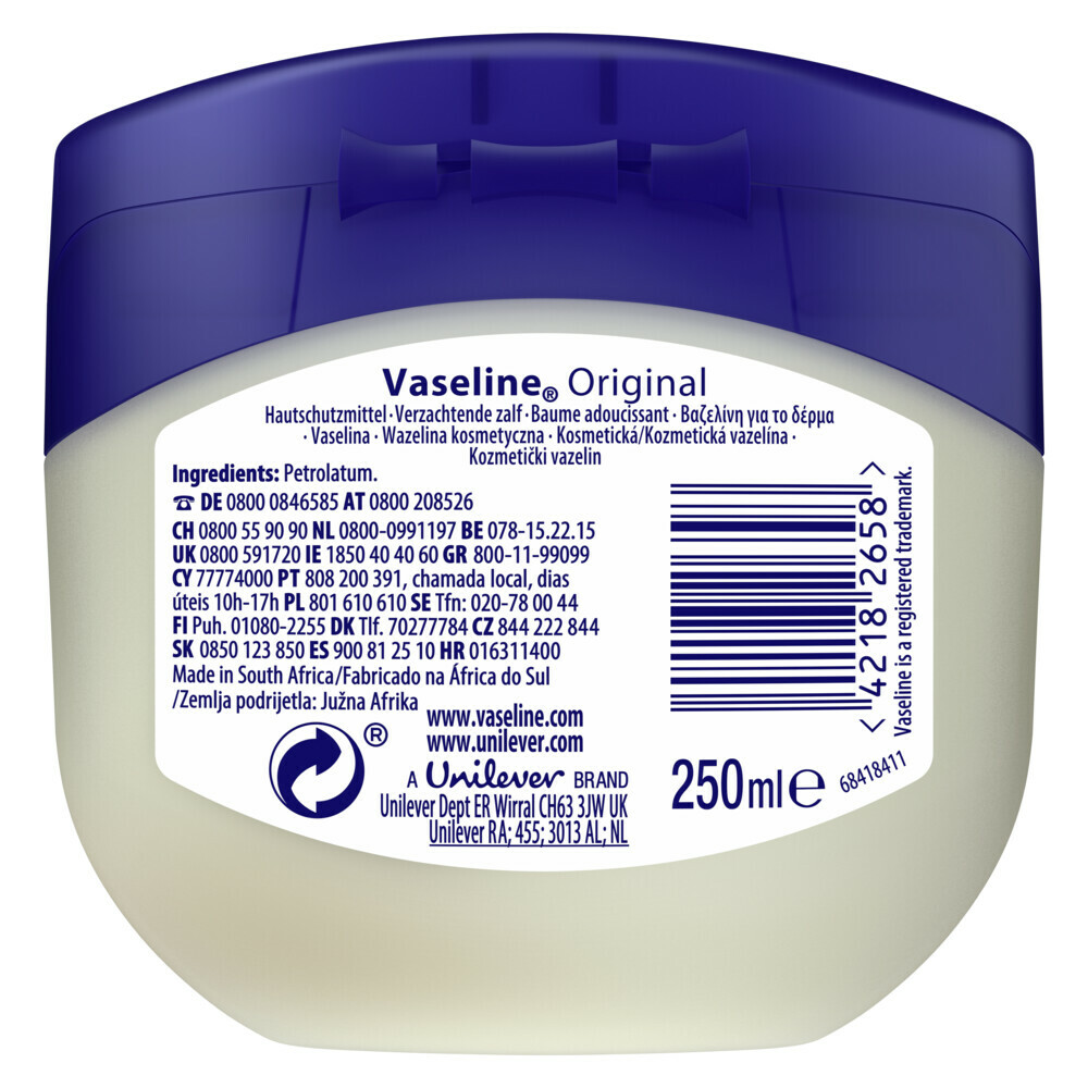 3x Vaseline Original Petroleum Jelly250 ml