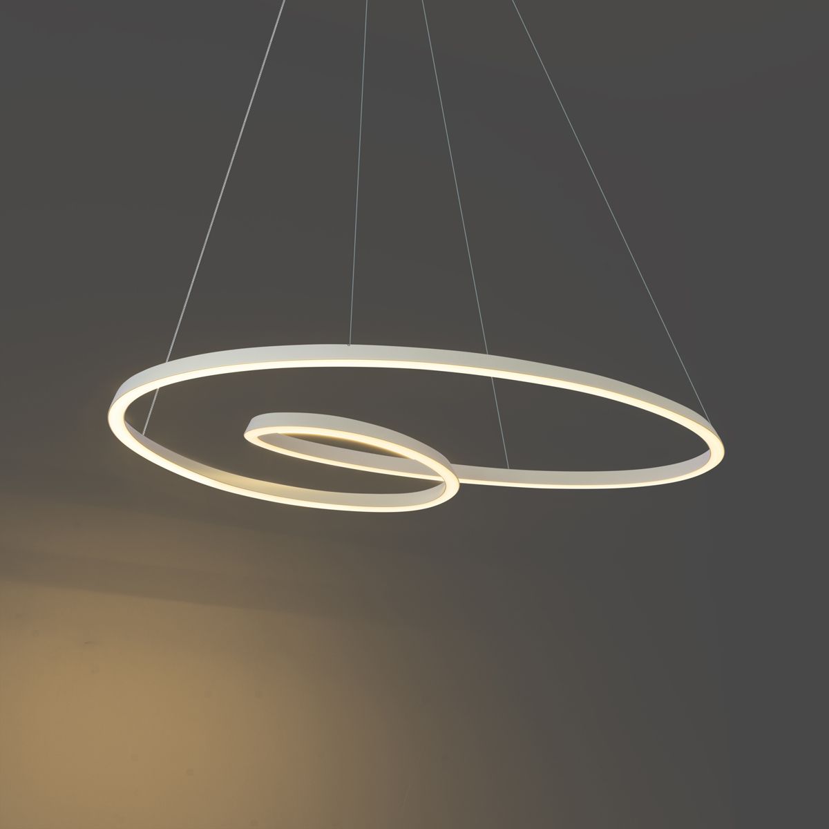 Scandinavische hanglamp beige 110cm incl. LED 3-staps dimbaar - Circuit