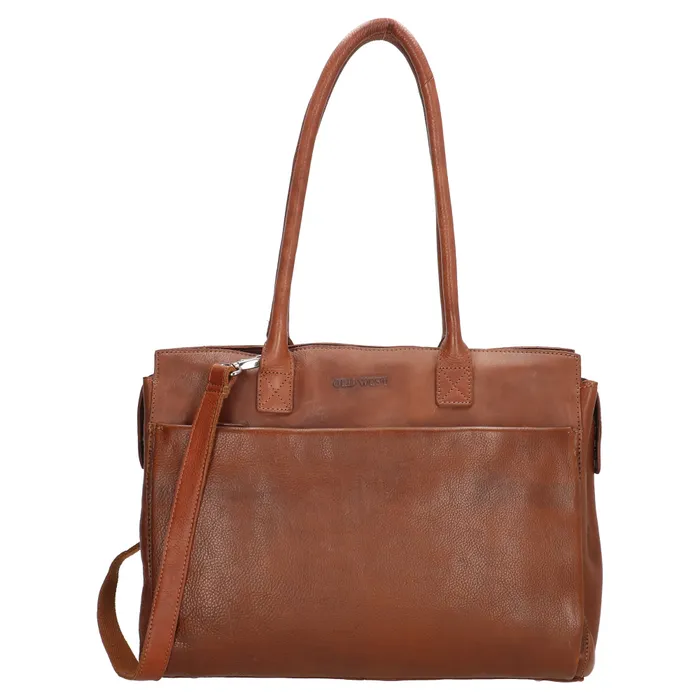 Old West Galveston Laptoptas 15,6 inch Bruin