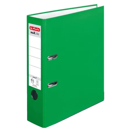 Herlitz Ordner PP A4 8cm FSC-Mix maXfile protect hellgrün