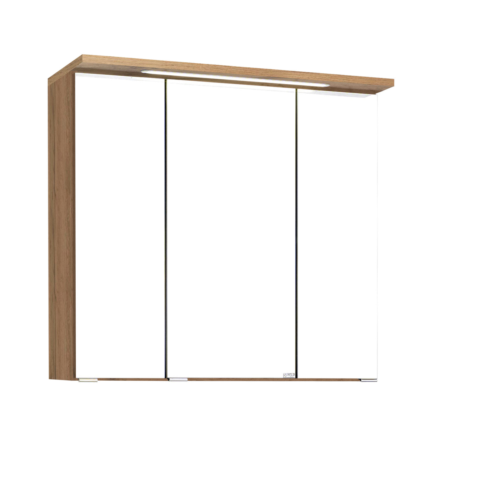 3D-Spiegelschrank BOLOGNA - Wotaneiche - 70 cm breit