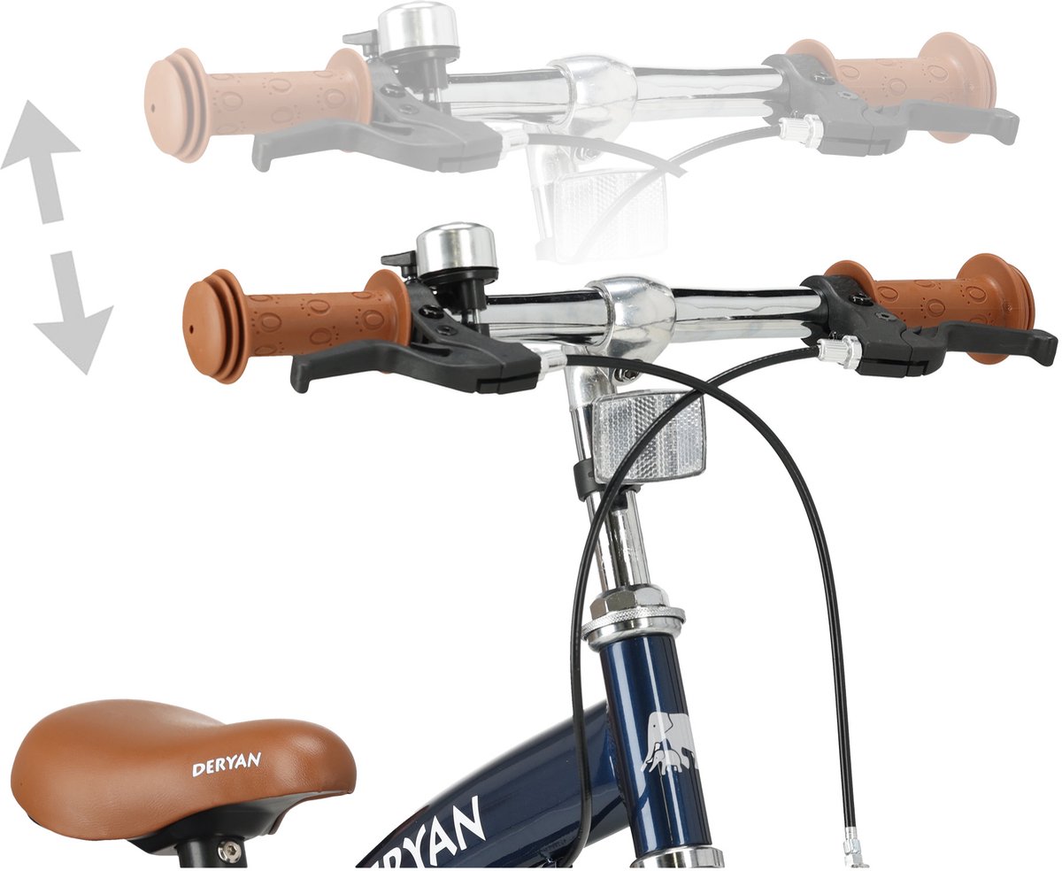 Deryan Luxe 3-in-1 Blue kinderfiets - 12 inch