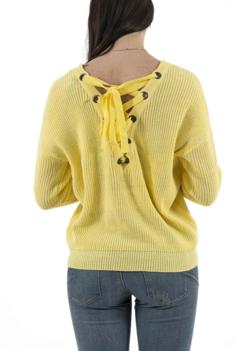 pull léger Veromoda 10211511 tida jaune