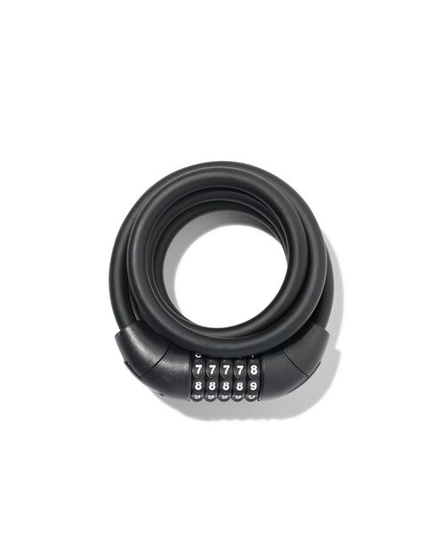 antivol spirale 180 cm Ø12mm noir