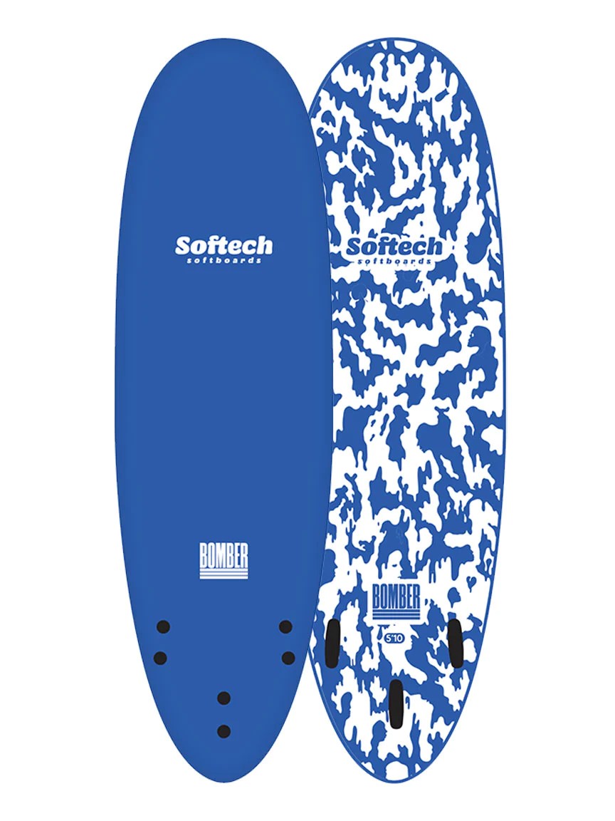 Softech Bomber - 6'4 - Royal Blue / White - FCS II - 2024