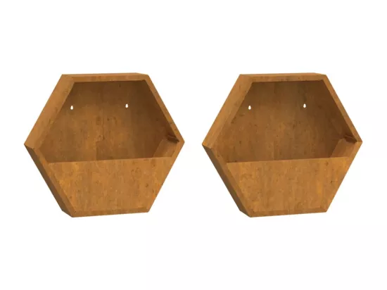 Jardinière bac lit surélevé marron 46 x 10 x 40 cm 02_0039117