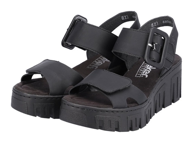 Rieker Keilsandalette  , Sommerschuh, Sandale, Keilabsatz, mit Plateau