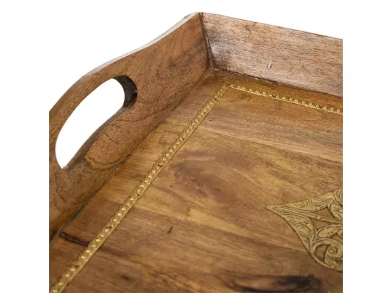 Plateau en bois 47x31x16h