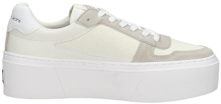 Calvin Klein Cupsole Flatform Mix Lth WN wit