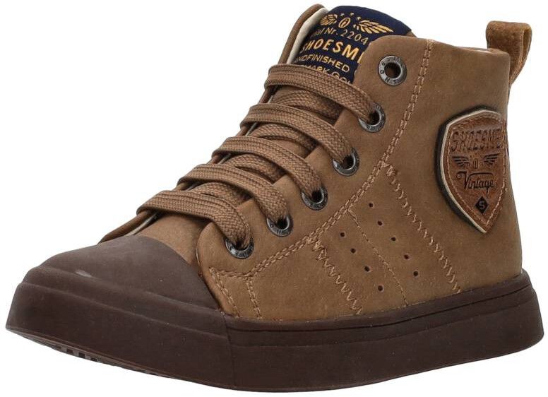 Shoesme Veterschoenen Hoog cognac