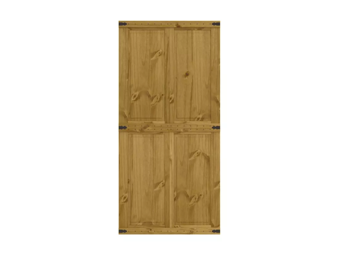 Porte de grange CORONA 100x210 cm bois massif de pin