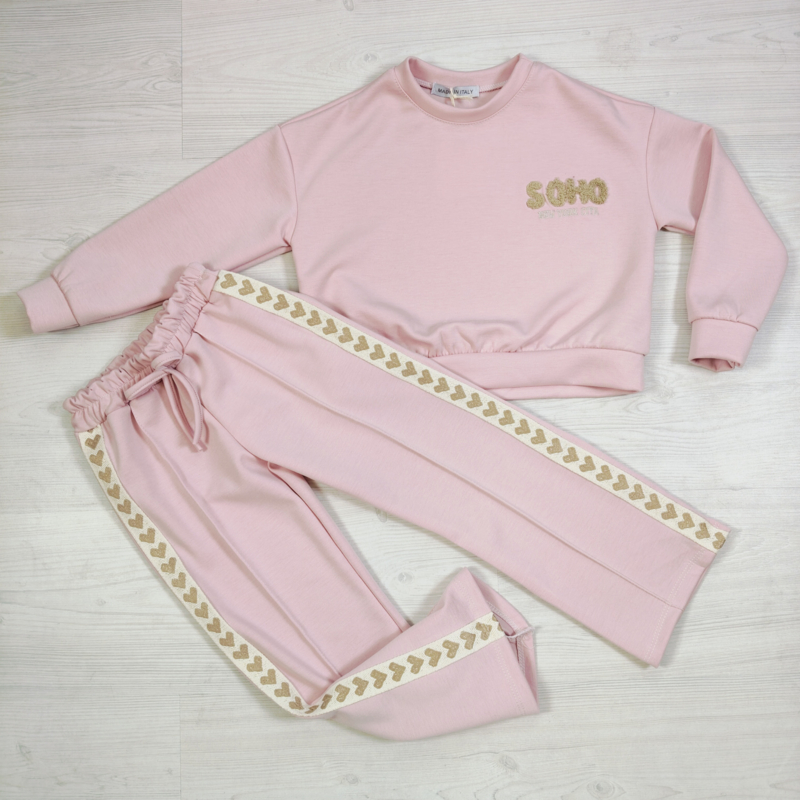 Gold Heart Soho NYC Comfy Set - lichtroze
