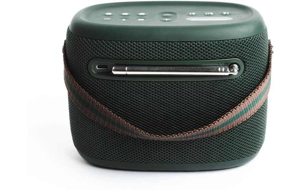 Radio Woodland Grün<br>Wasserfester Bluetooth-Lautsprecher mit DAB+- und FM-Radio