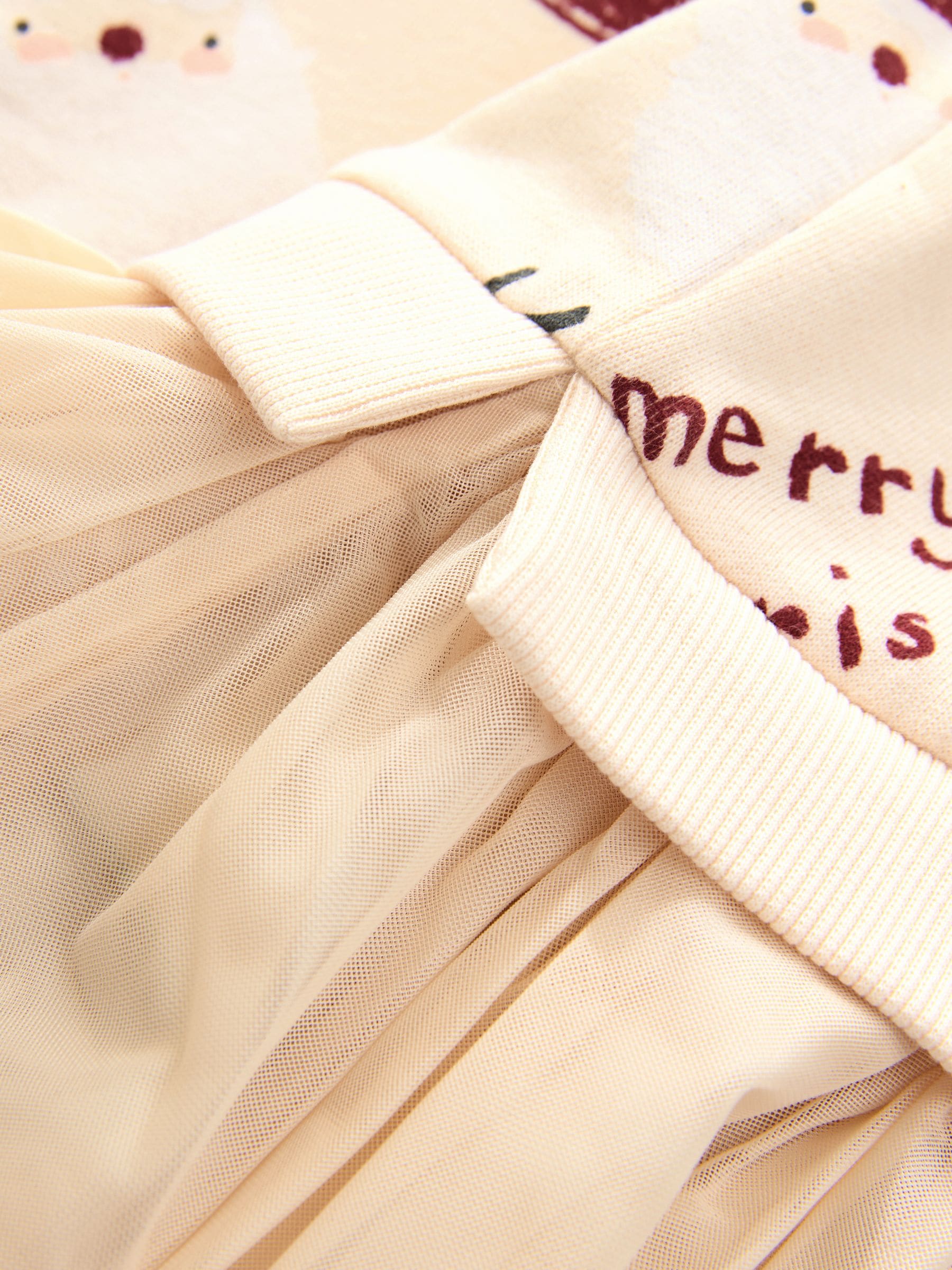 Neutrale kerst - Feestjurk van sweaterstof (3 mnd-7 jr)
