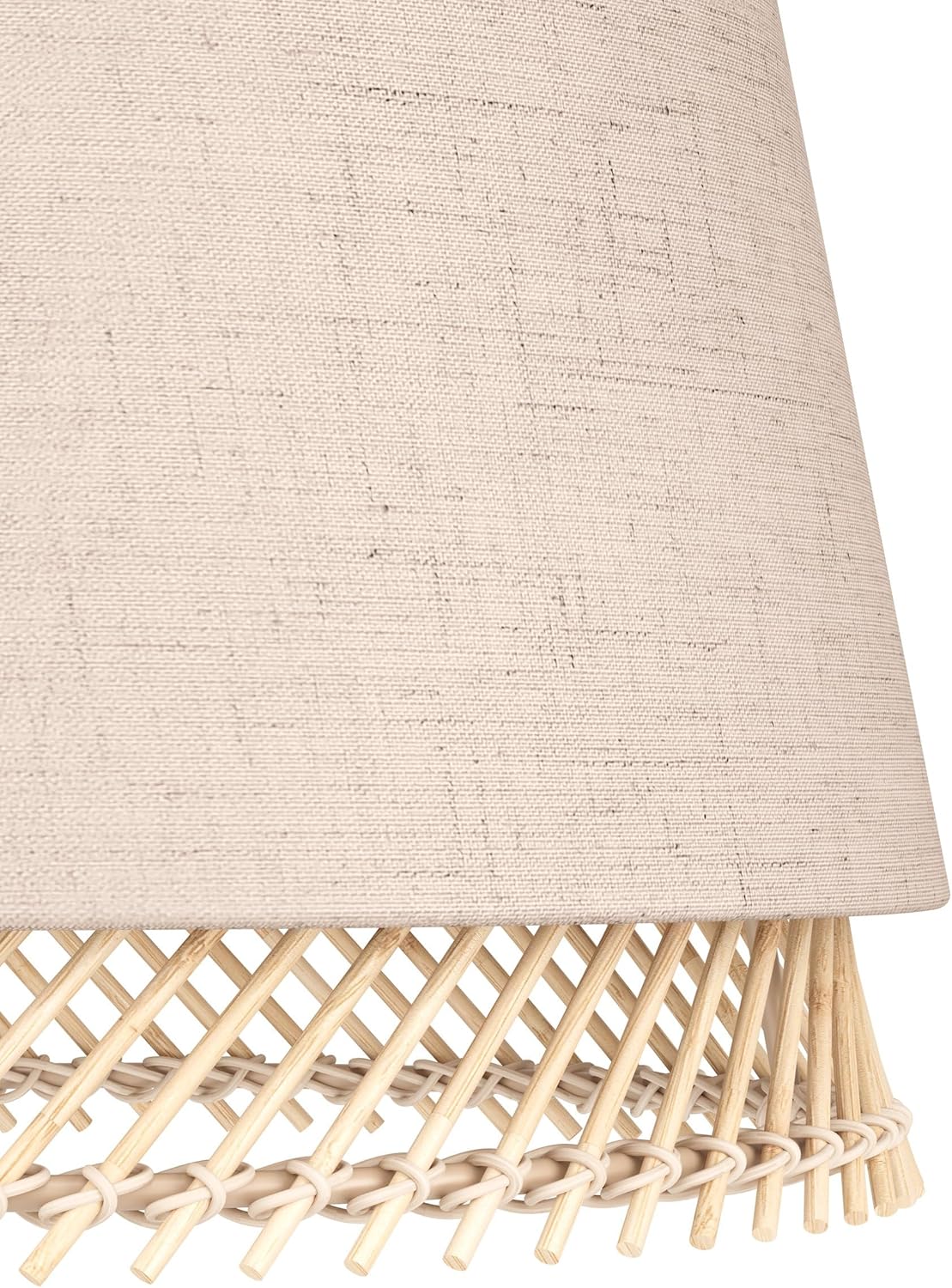 EGLO Hängelampe Tabley, 3-flammige Pendelleuchte über Esstisch, natürliche Esszimmerlampe aus Bambus und Leinen, Textil-Hängeleuchte mit E27 Fassung, 89 cm