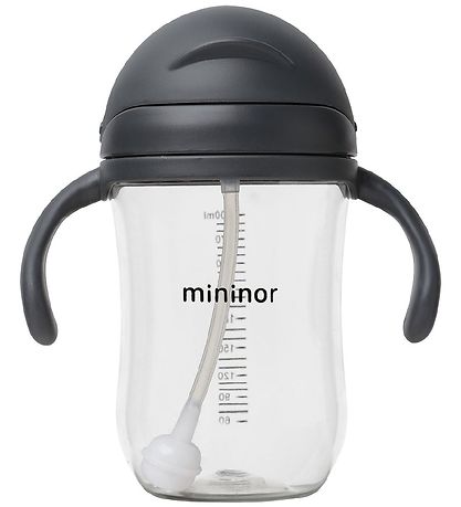 Mininor Kop m. Suger?r - Tritan - 330 ml - Sort Ravn