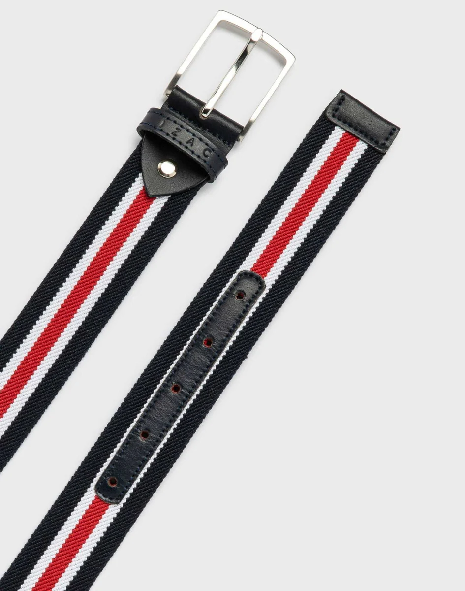 Ceinture casual marine/rouge