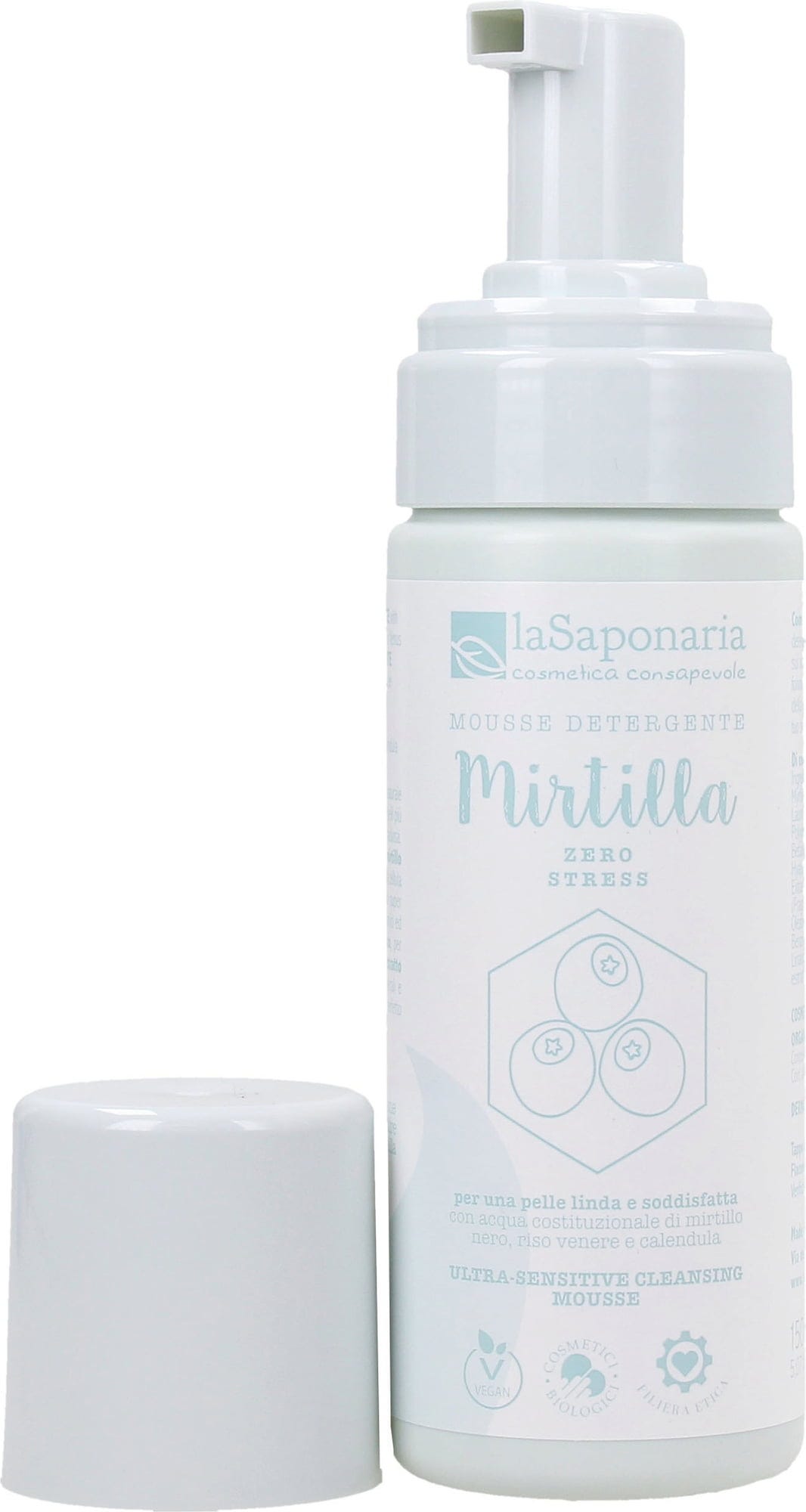 La Saponaria  Reinigungsmousse Blaubeere, 150 ml