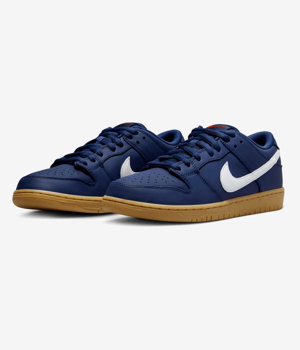 Nike SB Dunk Low Pro Iso Schuh (navy white navy gum)