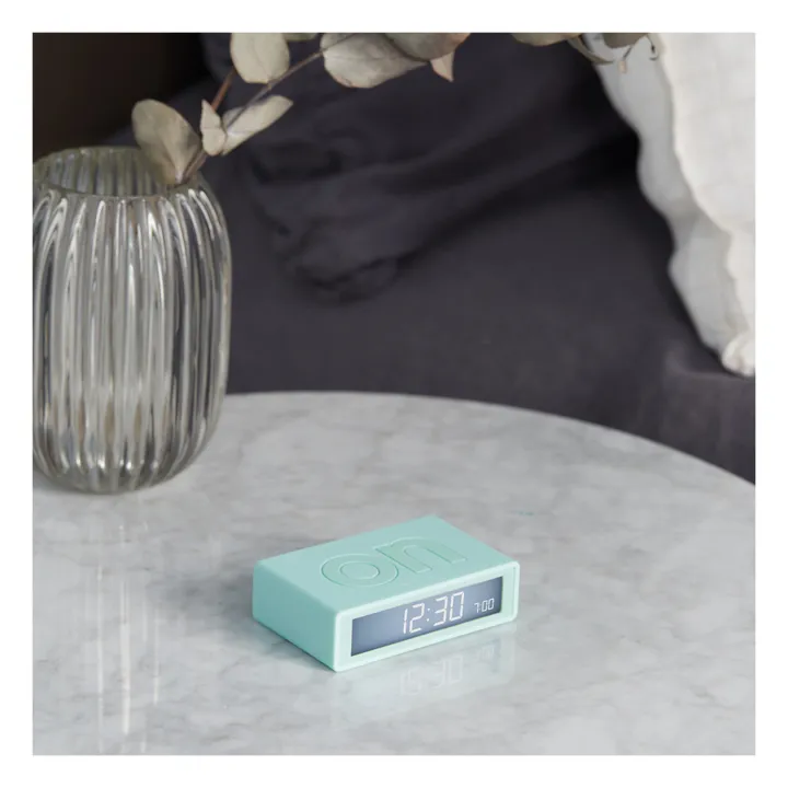 Lexon Réveil Flip+ Travel | Vert Menthe