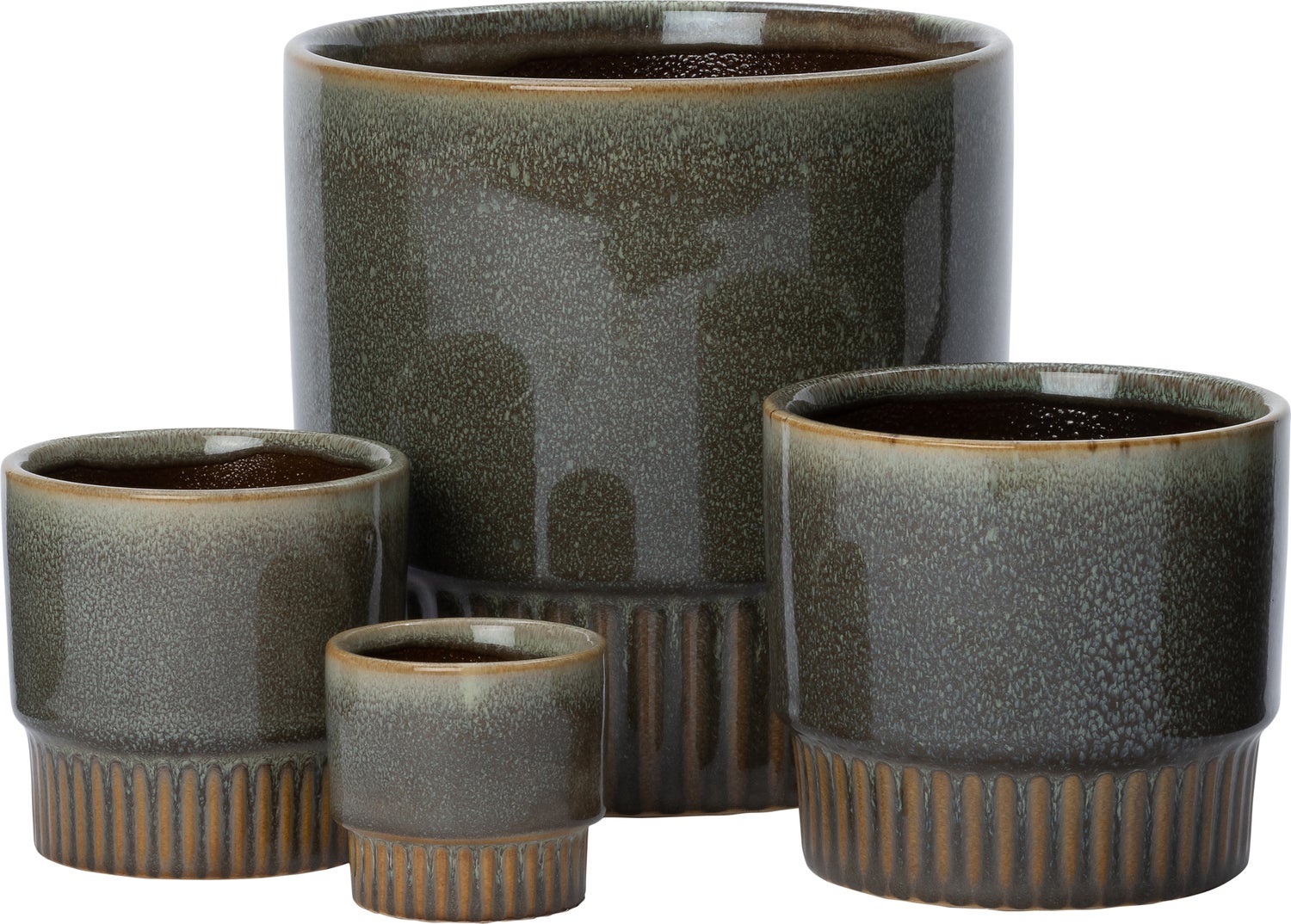 Intratuin bloempot Bjork groen D 6,8 H 6,5 cm
