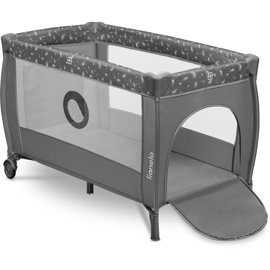 lionelo Reisebett Stefi Plus Grey White