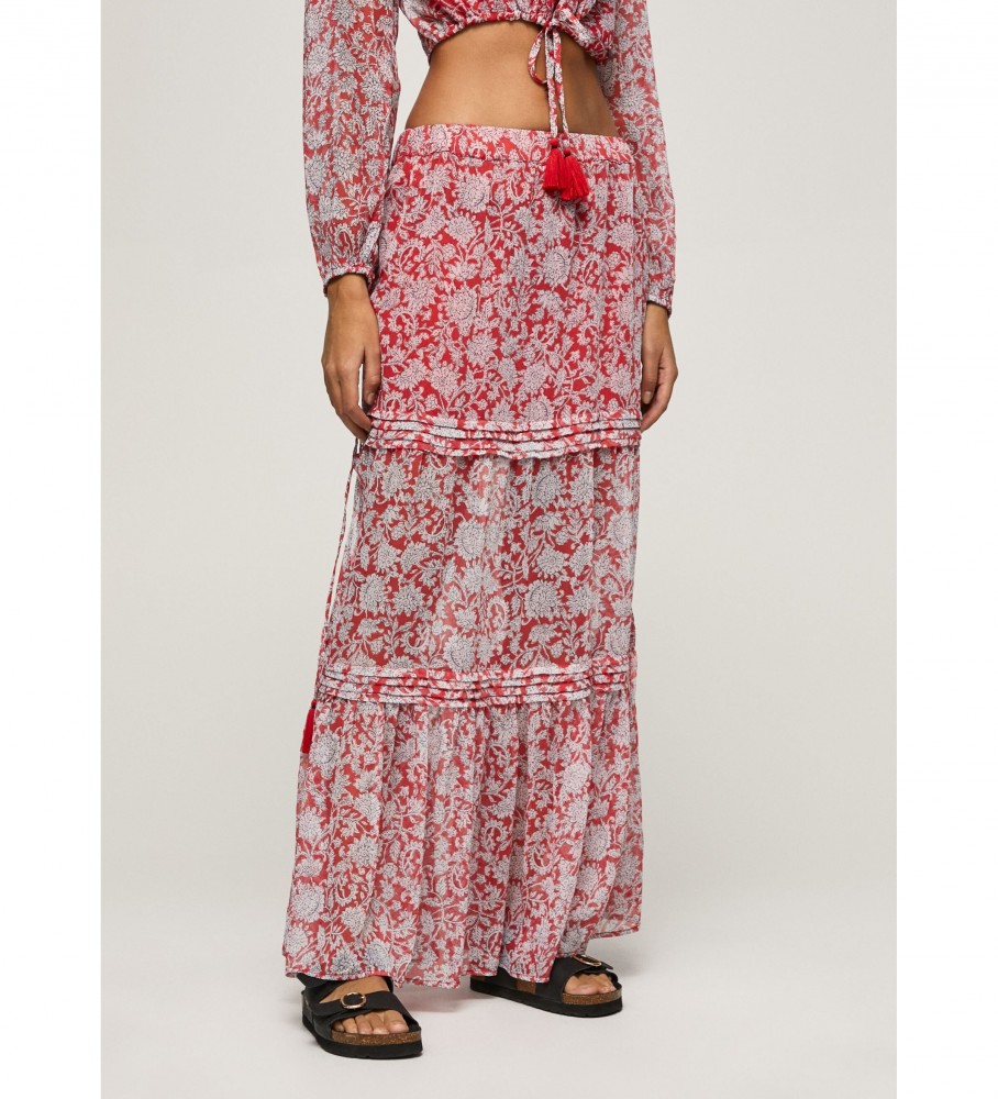 Saia Brunella vermelha da Pepe Jeans