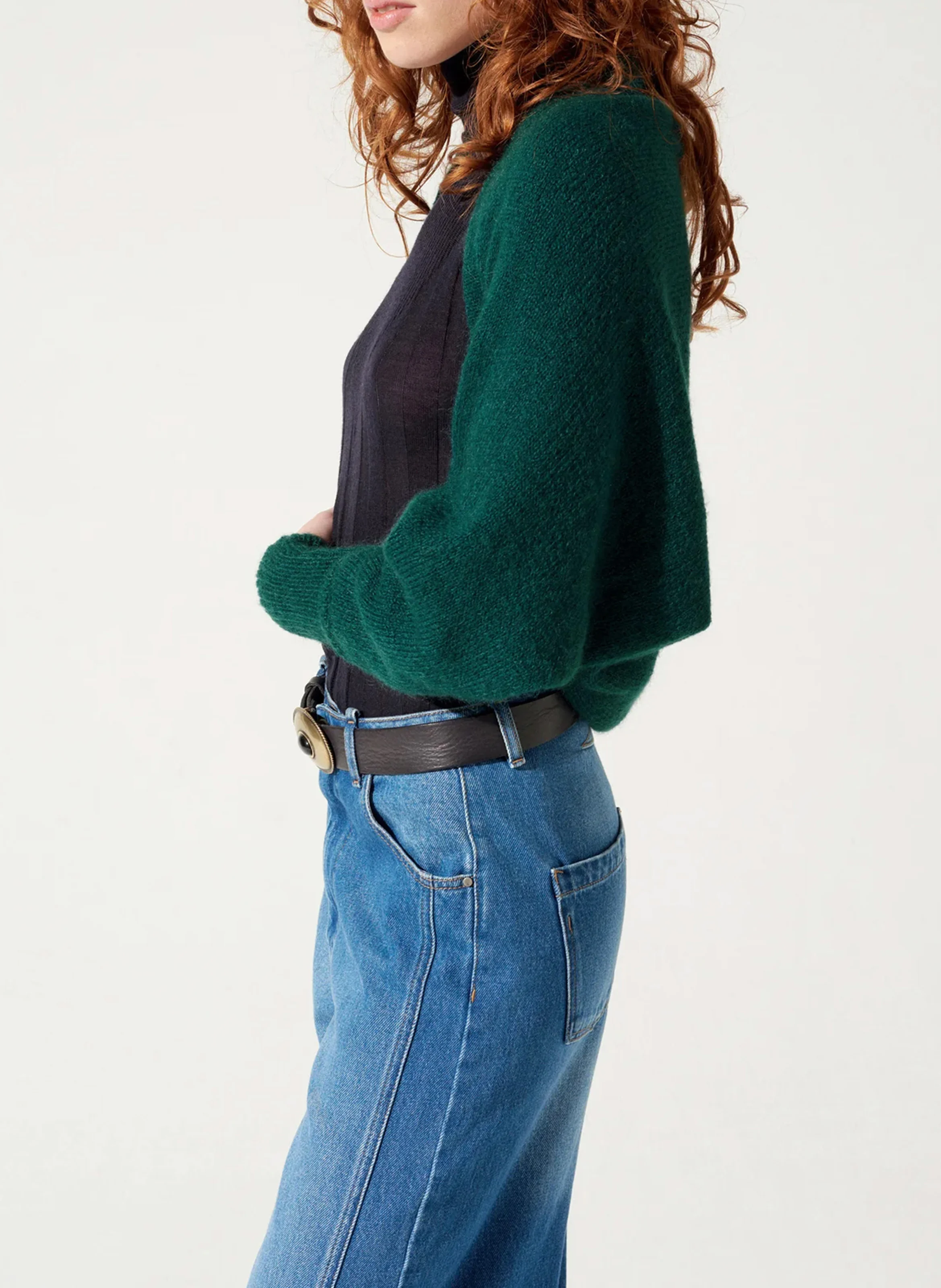 Boléro en maille | Vert