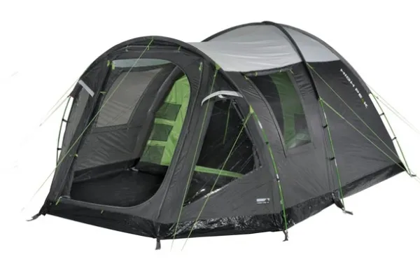 High Peak Santiago 5.0, Camping, Vis-avis telt, 5 person(er), Teltlærred, Grøn, Grå
