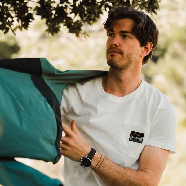 T-shirt escalade LUNDHAGS KNAK MS TEE M WHITE