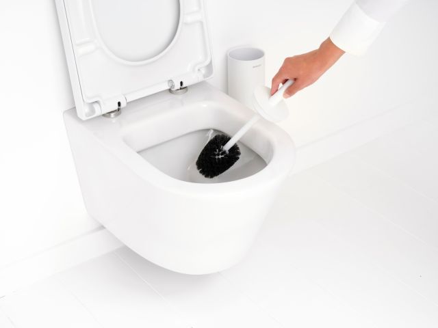 MindSet toiletborstel met houder Mineral Fresh White