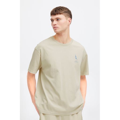 Solid Ismail T-shirt, Oatmeal, XL