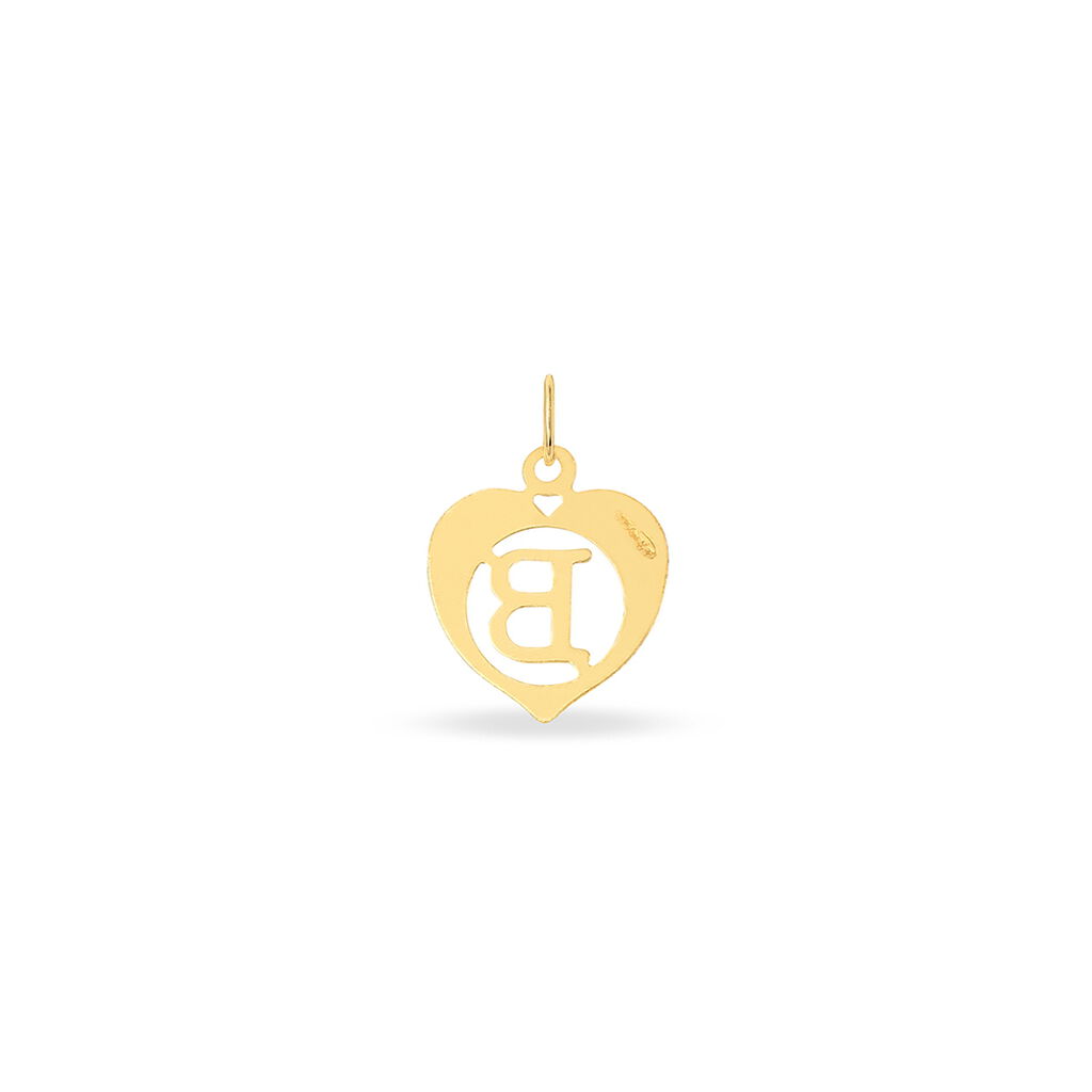 Pendentif Eudocie Coeur Lettre Or Jaune