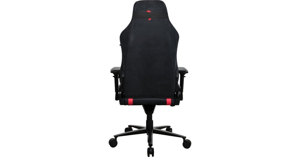 ArozziVernazza Supersoft Fabric - Black/Red gamestoel  (Zwart/rood)