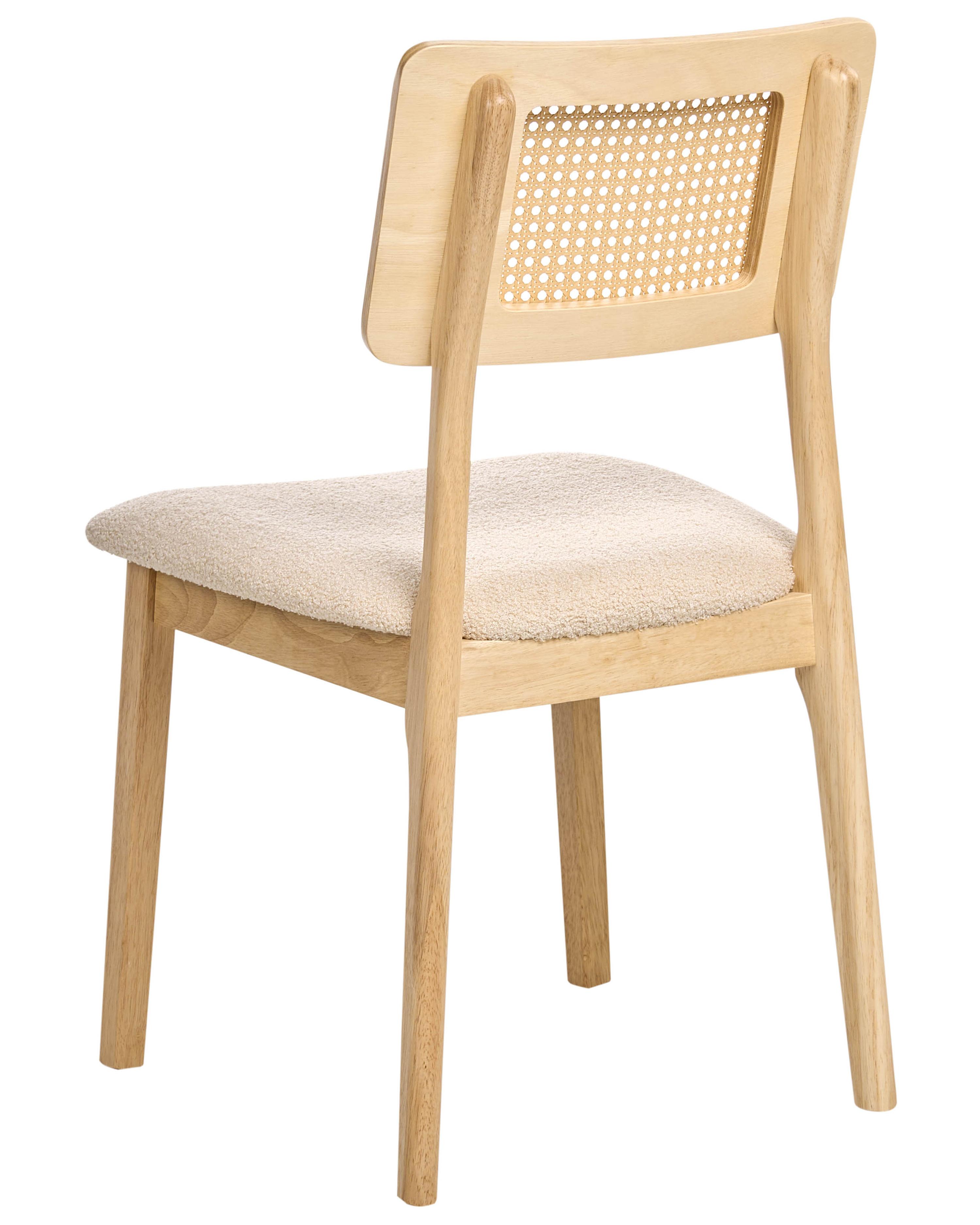 Set van 2 eetkamerstoelen EMBAR Hout Lichtbruin