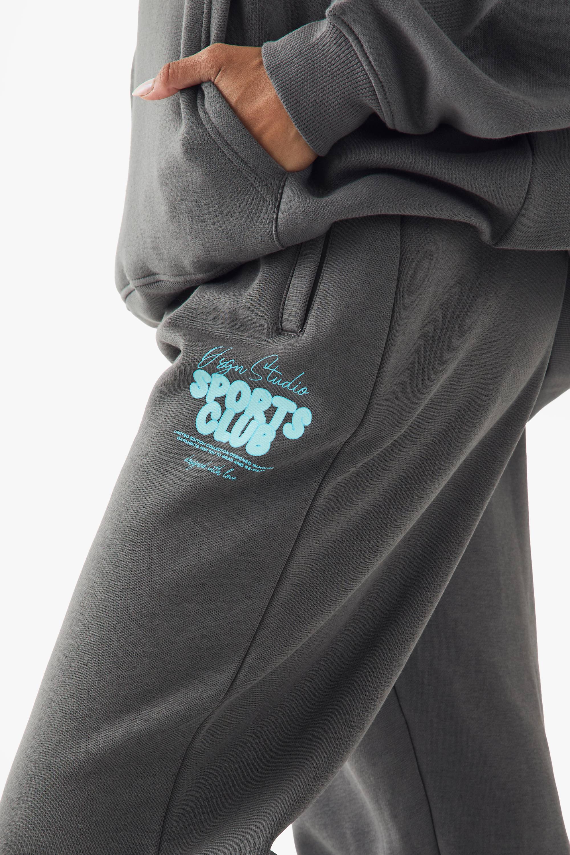 Jogger Oversize À Revers Avec Slogan Bubble Sport Dsgn Studio