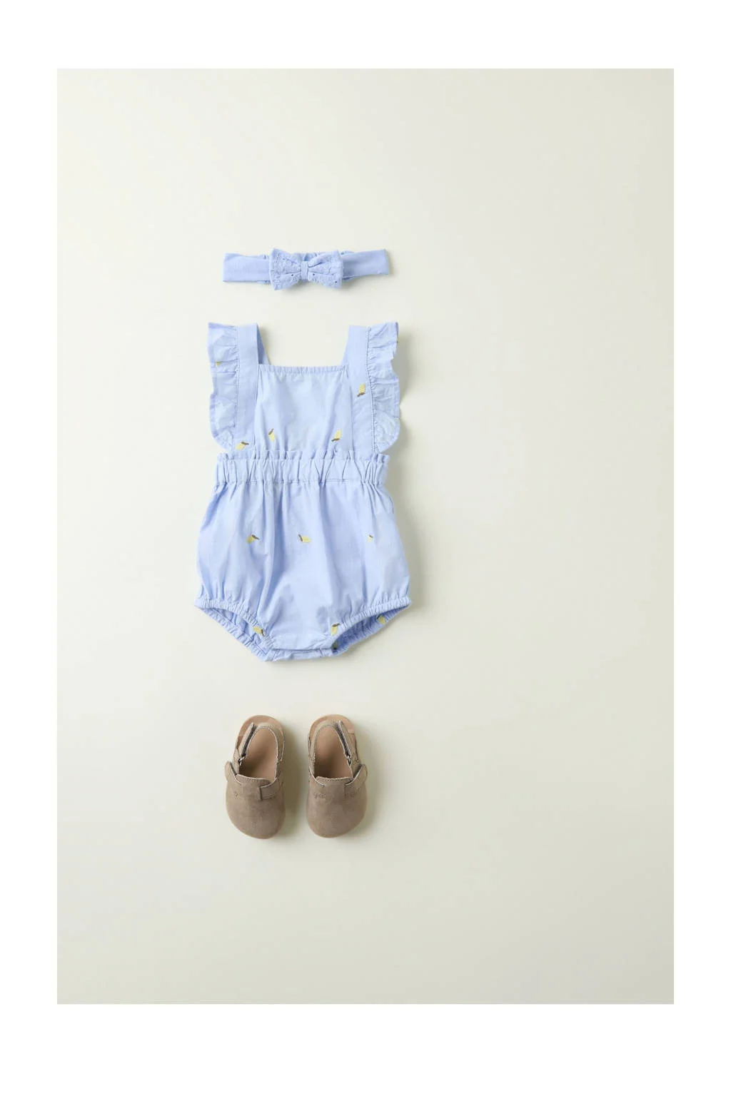 NAME IT romper NBFDERILLA lichtblauw/geel
