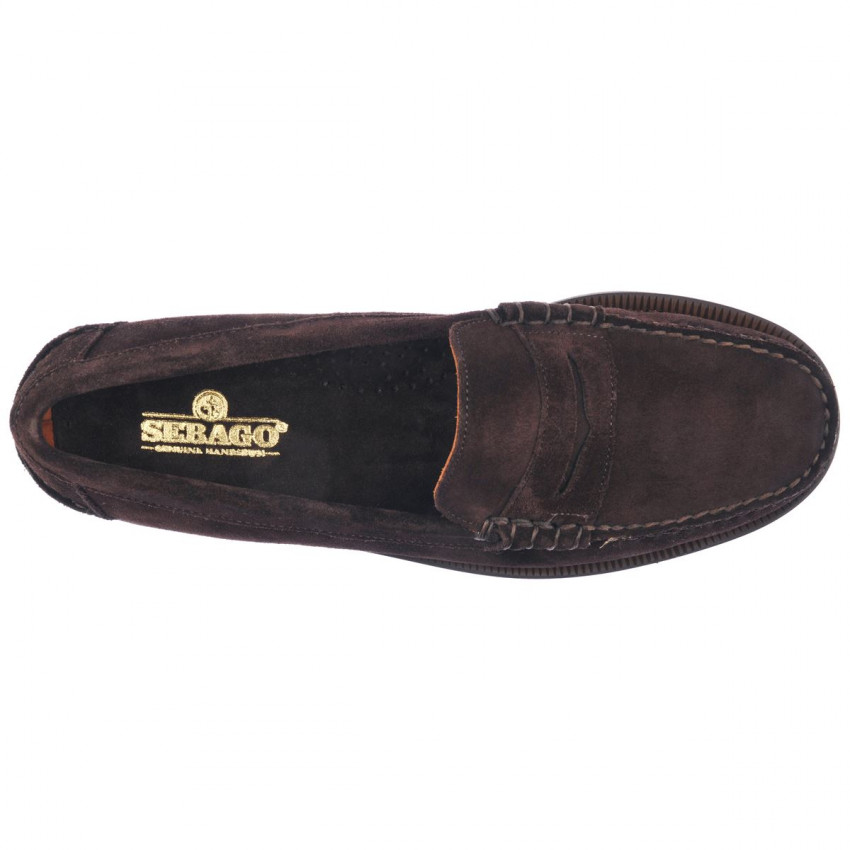 CLASSIC DAN SUEDE DK BROWN MOCASSIN-Mocassin pour homme en suede