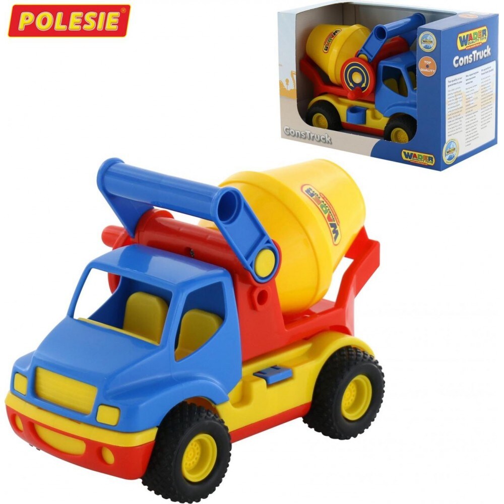 Polesie Spielzeug Betonmischer 37695 Gummireifen LKW-Kipper 27 x 14,8 x 18,5 cm gelb