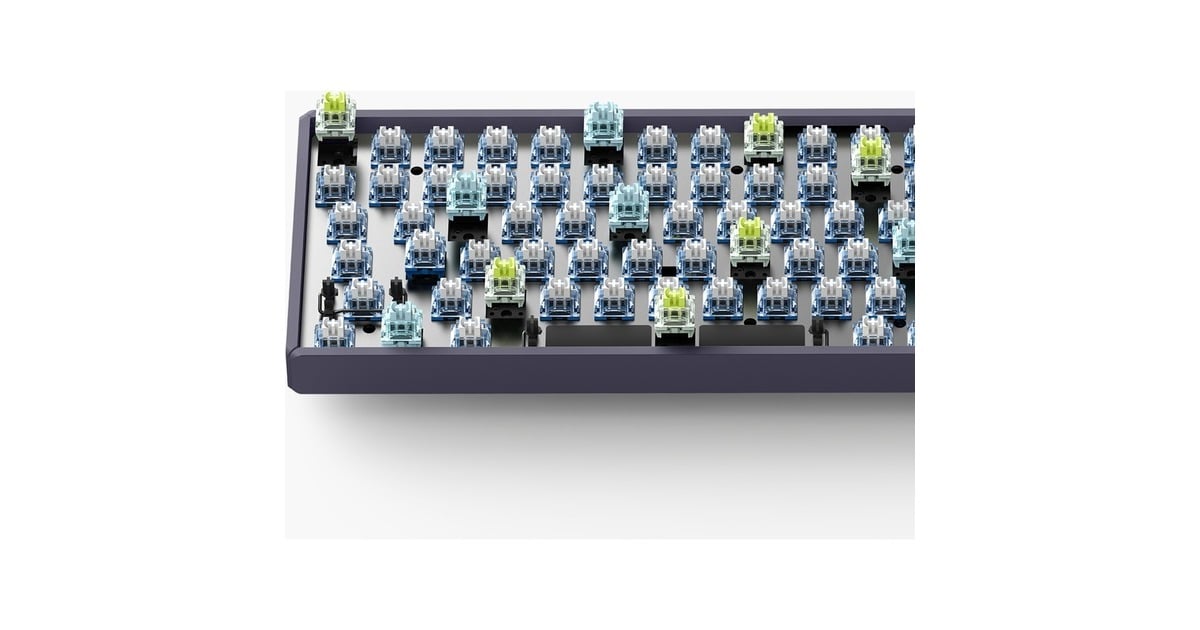 IqunixF97 Lavandin Wireless Mechanical Keyboard, gaming toetsenbord  (Lavendel, US lay-out, Cherry MX Brown, RGB leds, 96%, Hot-swappable, PBT, 2.4GHz | Bluetooth 5.1 | USB-C)