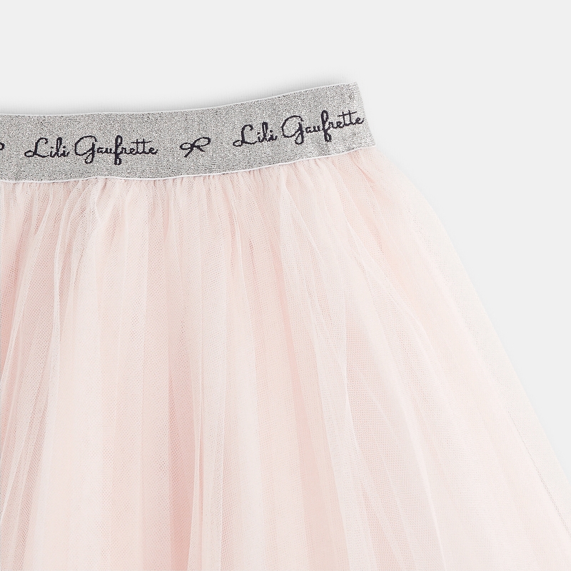 Jupon tulle Lili Gaufrette rose fille