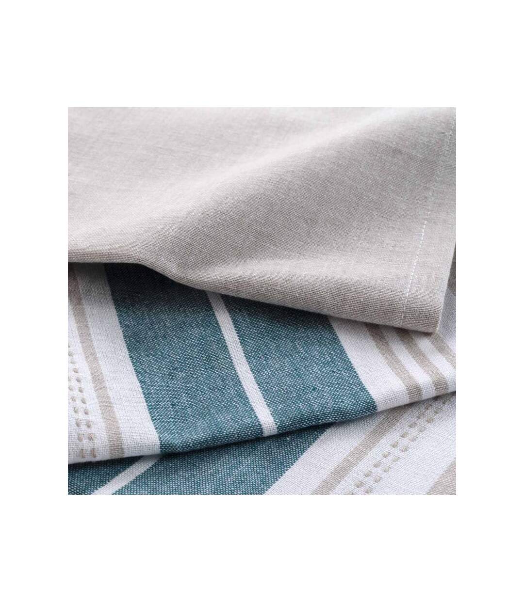 Lot de 3 Serviettes de Table Naturaline 40x40cm Bleu