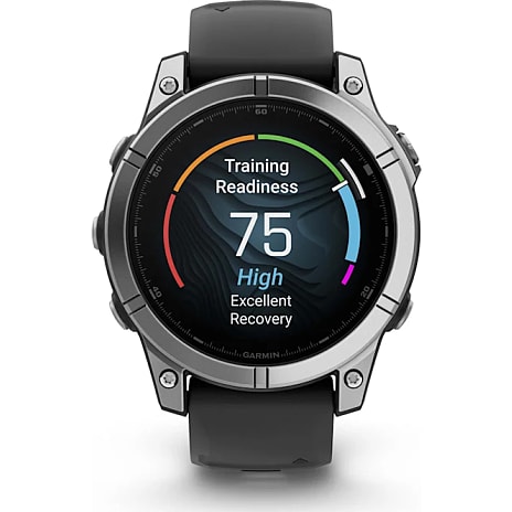 Garmin Fenix E smartwatch - sort/sølv