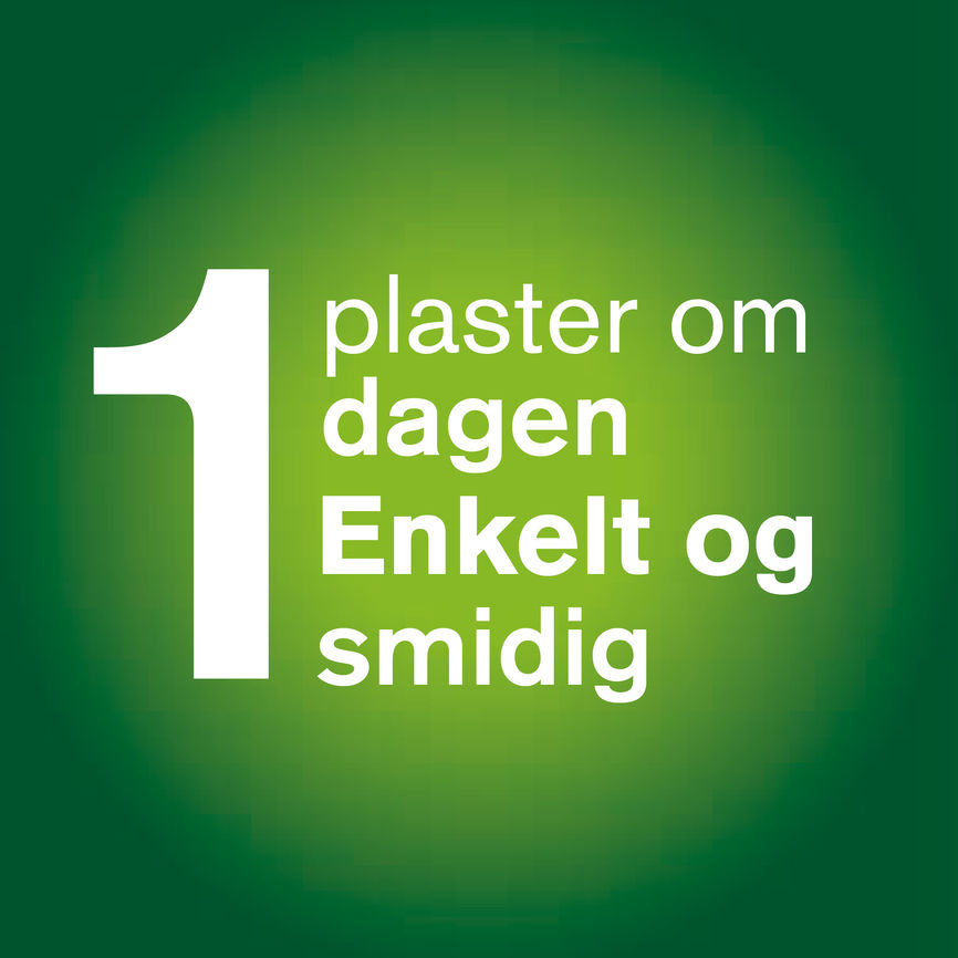 Nicorette plaster 15 mg nikotin, 16 timer, slutte å røyke