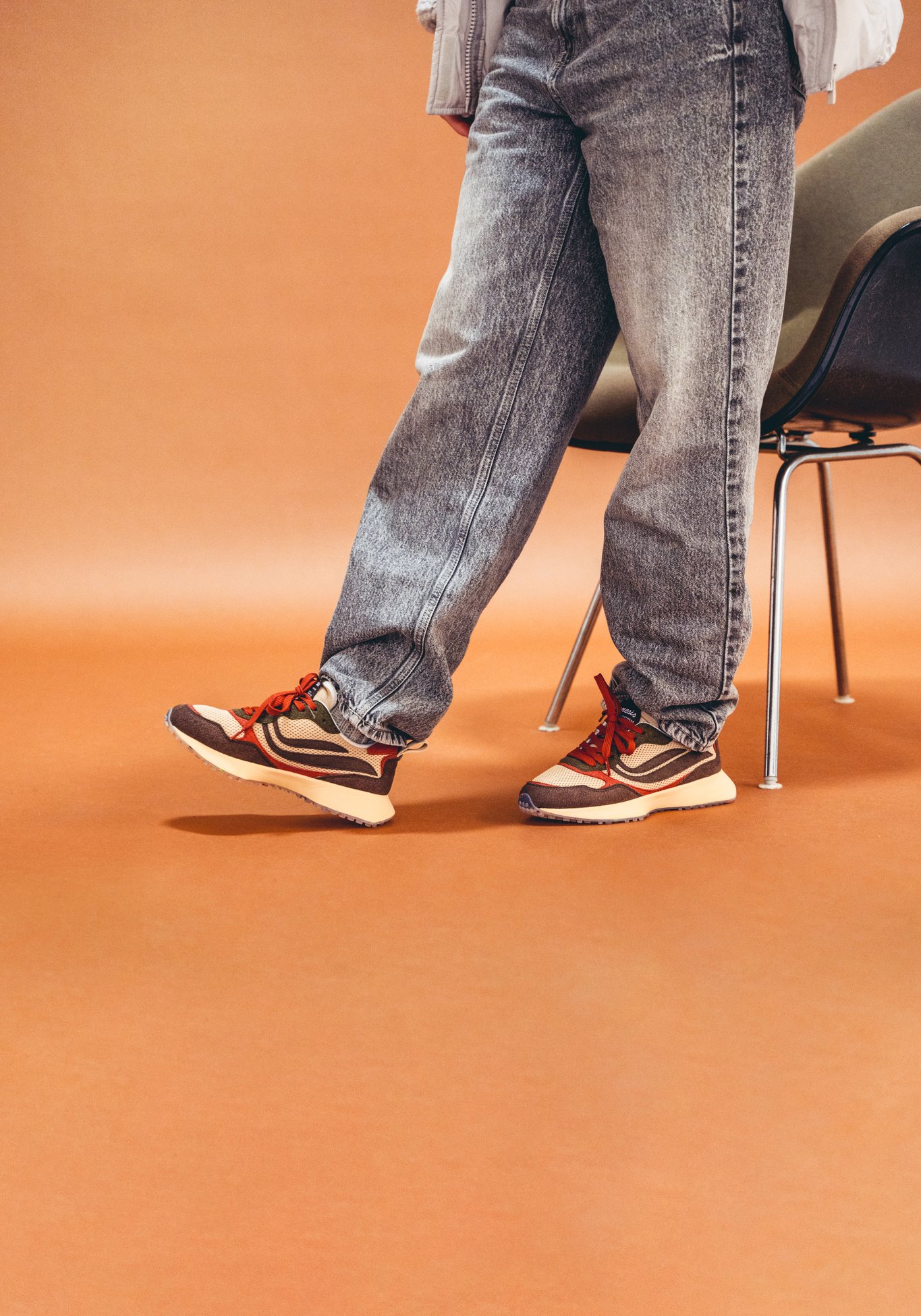 Genesis Sneaker G-Marathon Multi Mesh Hairy Moss/Almond/Terracotta