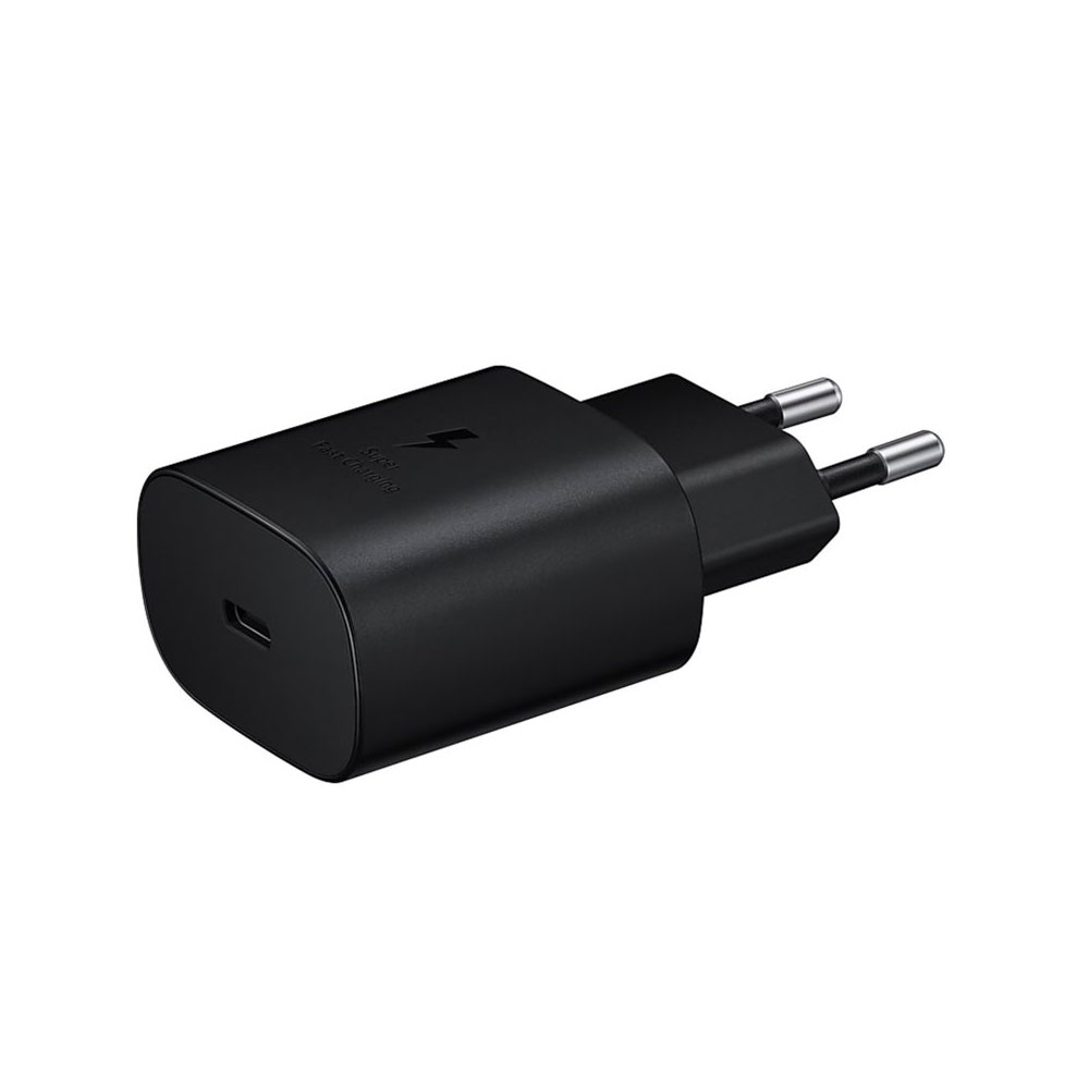 (1m) Galaxy S25 Edge 25W AFC Schnell Ladegerät (3A)   USB C auf USB C Ladekabel (EP-TA800XBEGWW) - Schwarz