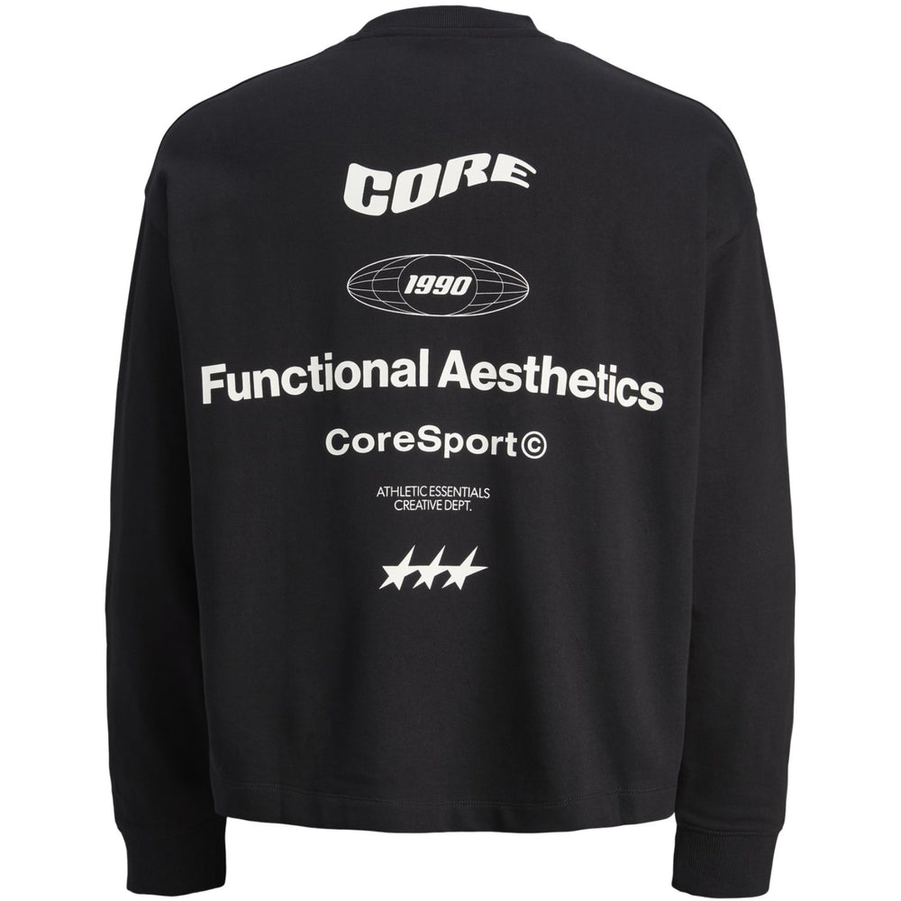 Køb Jack & Jones Junior Black Jcosignal Sweat Crew Neck Jnr