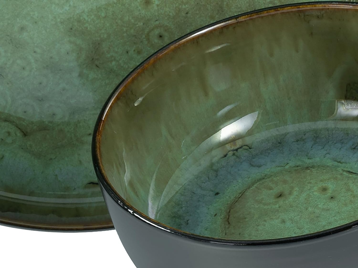 CreaTable, 21557, Serie Nordic Fjord, 18-teiliges Geschirrset für 6 Personen, Teller Set aus Steinzeug, spülmaschinen- und mikrowellengeeignet, Qualitätsproduktion