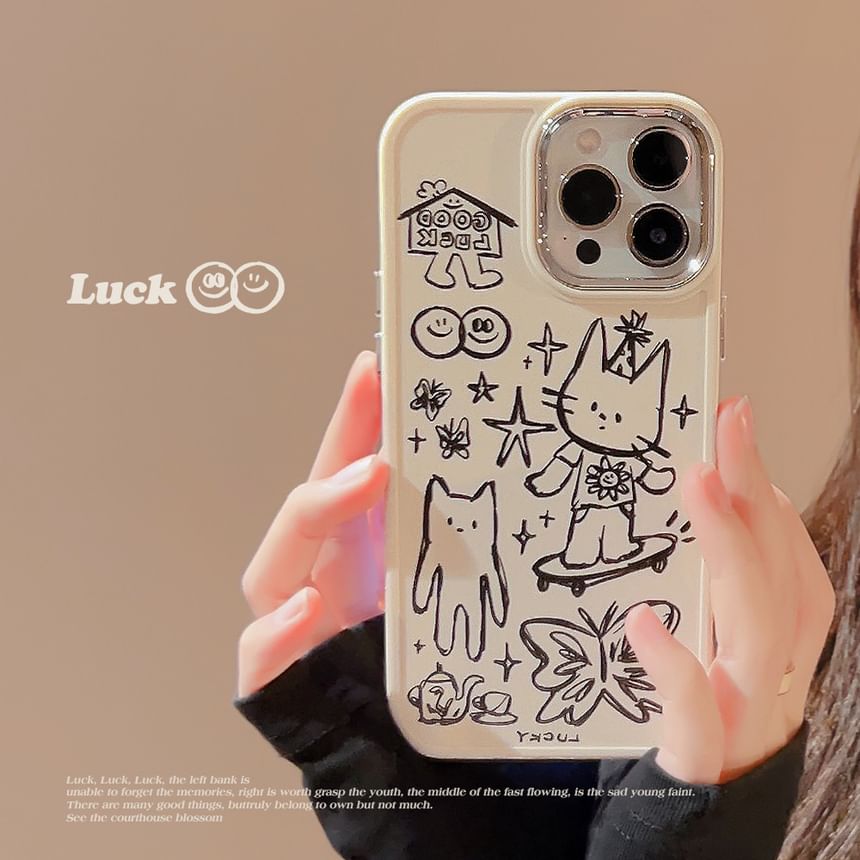 kloudkase - Cat Phone Case - 16 Pro Max / 16 Pro / 16 Plus / 16 / 15 Pro Max / 15 Pro / 15 Plus / 15 / 14 Pro Max / 14 Pro / 14 Plus / 14 / 13 Pro Max / 13 Pro / 13 / 13 Mini